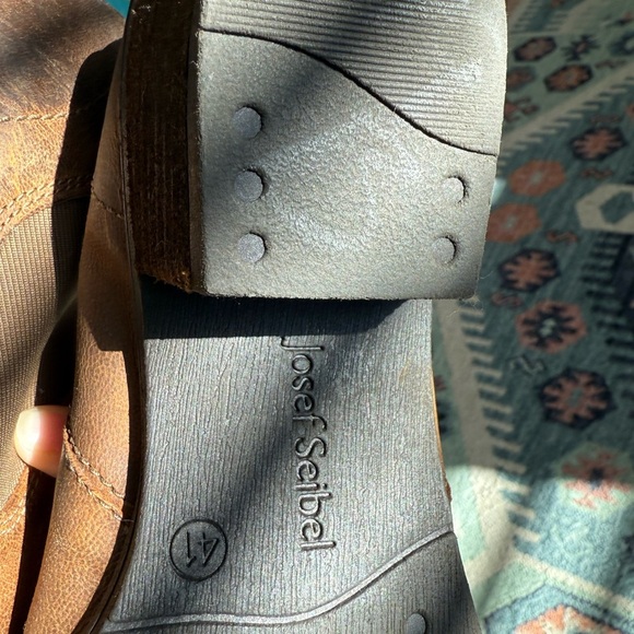 Josef Seibel|Rustic Brown Leather Ankle Booties,low heel•••Western boho style - Picture 11 of 16